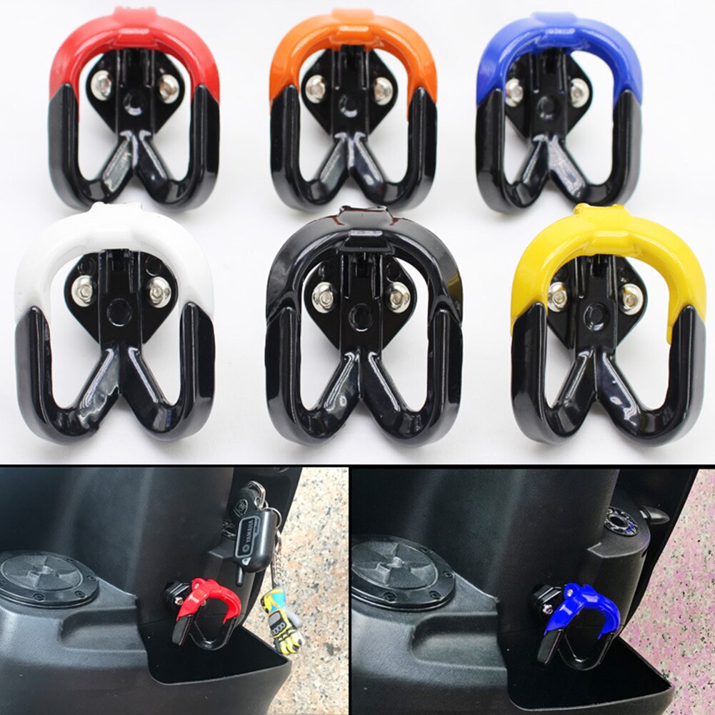 Front Anti-rust Bottle Holder Multifunction Key Hook Universal Motorcycle Double Claw Luggage Helmet Accessories Bag Fruit