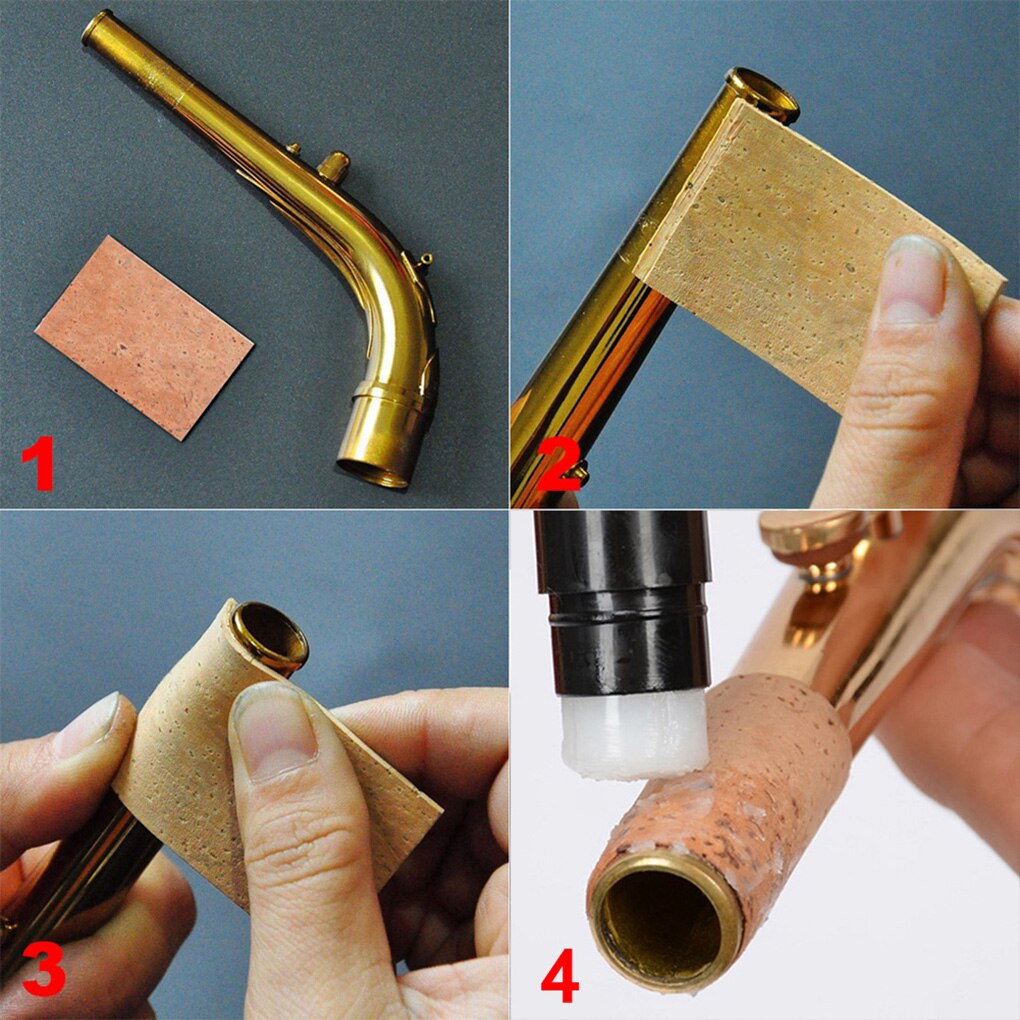 4 Pcs/set Clarinet Cork Soft Wood Sheet Clarinet Mouthpiece Wooden Sheet Kit Musical Instrument Accessories