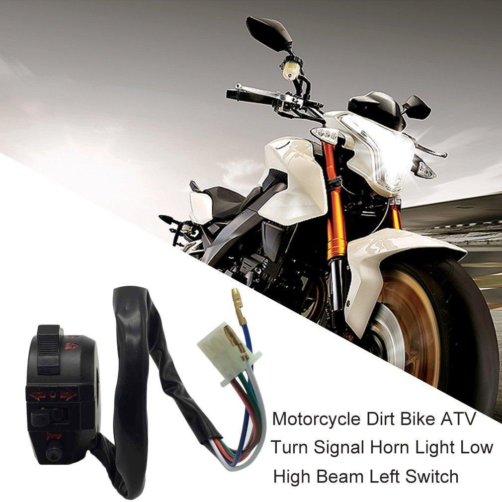 Motorcykel smutscykel atv blinkers hornljus halvljus vänster strömbrytare qt