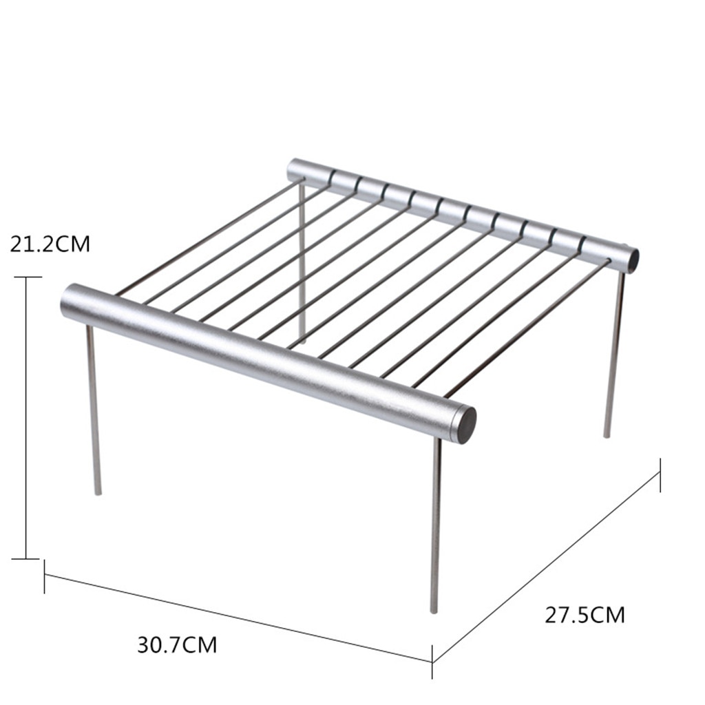 Edelstahl Grill BBQ Grill Tragbare Falten Camping Grill Mini BBQ Grill für Startseite draussen Camping Wandern