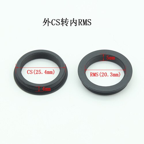 Microscope Objective Lens CS RMS Thread to M25 M26 M27 M32 Micro Photography Interface Adapter Ring: H