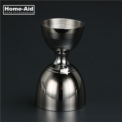 Jigger de cóctel de acero inoxidable, medidor de bebidas, Bar, campana, taza de tiro de licor, herramienta de camarero, 30ml/60ml: Black 30x60ml
