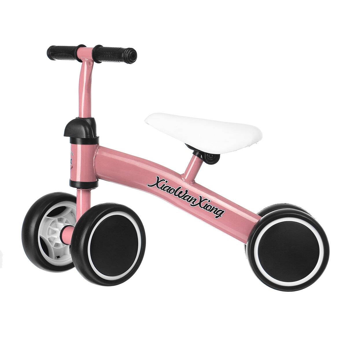 Andador de bicicleta de equilibrio para bebé, juguete para niños de 1 a 3 años para aprender a caminar, triciclo, Scooter Sin Pedal: Rosa