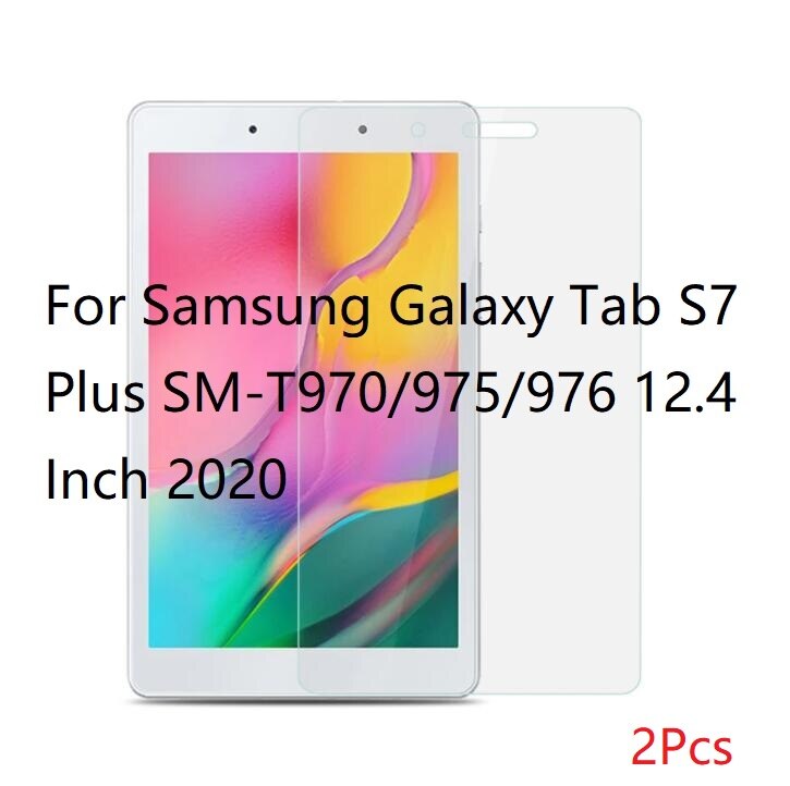 Tablet Schutz Glas Bildschirm Für Samsung Galaxy Tab S3 S4 S5e T720 S6 lite 10,4 P610 T860 S7 Plus 11 12,4 T870 T970 Glas Film: Tab S7 Plus T970