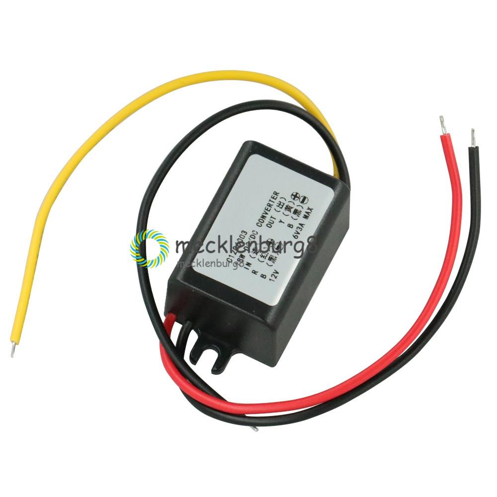 DC 12V To 6V 3A Converter Waterproof Module Step Down Power Output Adapter