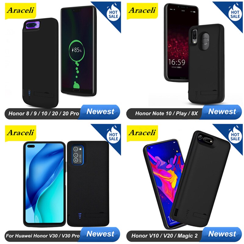 10000 Mah For Huawei Honor 9 10 20 Pro 30 30 Pro 8X Play V10 V20 V30 V30 Pro Note 10 Battery Case Phone Charger Power Case Bank