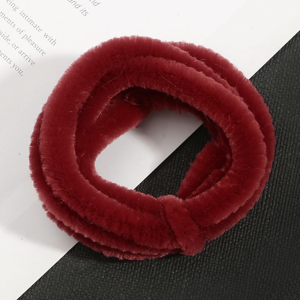 1 meter 10mm chenille stilke piberensere børn plys pædagogisk legetøj farverigt piberenser legetøj håndlavet gør-det-selv forsyninger: Mørkerød