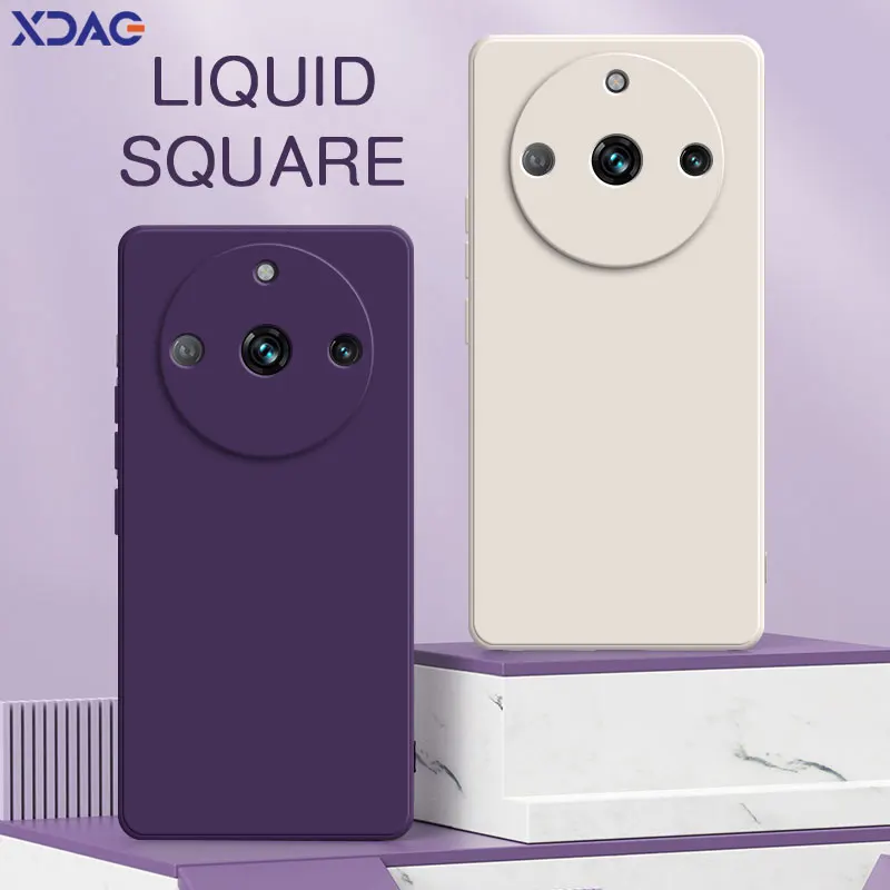 Custodia originale quadrata in silicone liquido per realme 11 pro plus 5g , custodia protettiva morbida 360 per telefono realme 11 11 pro
