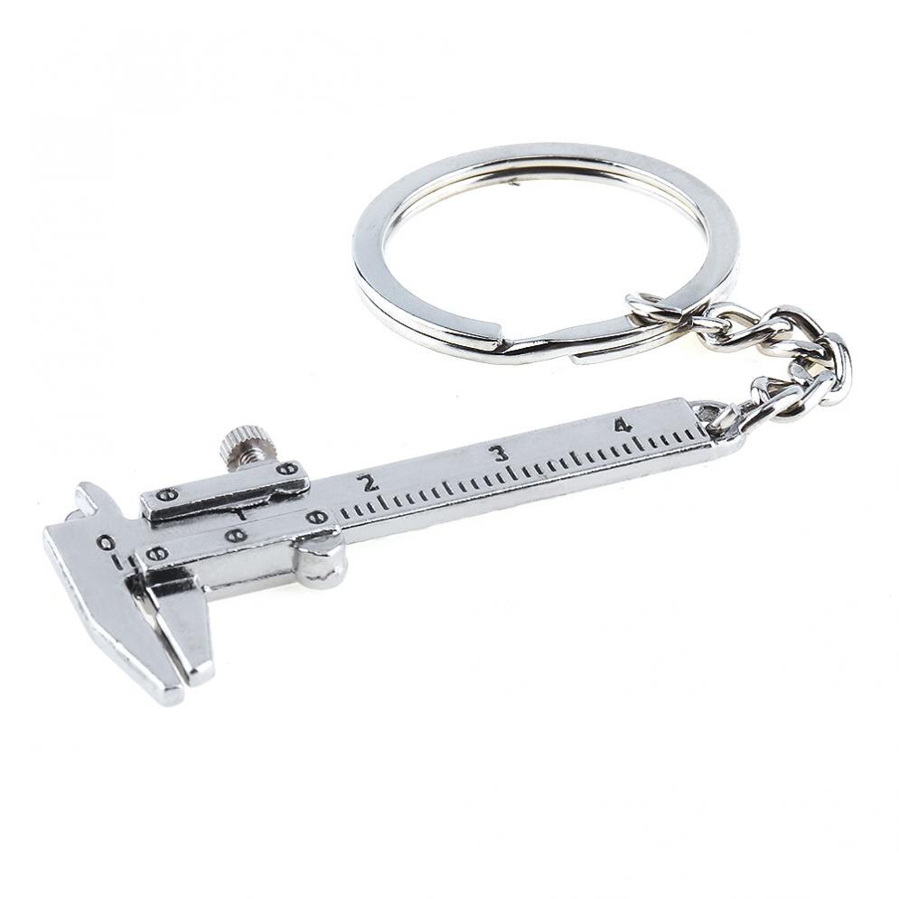 0-40mm bærbar mini zinklegering vernier caliper med kæde nøglering og 1mm nøjagtighed til måling