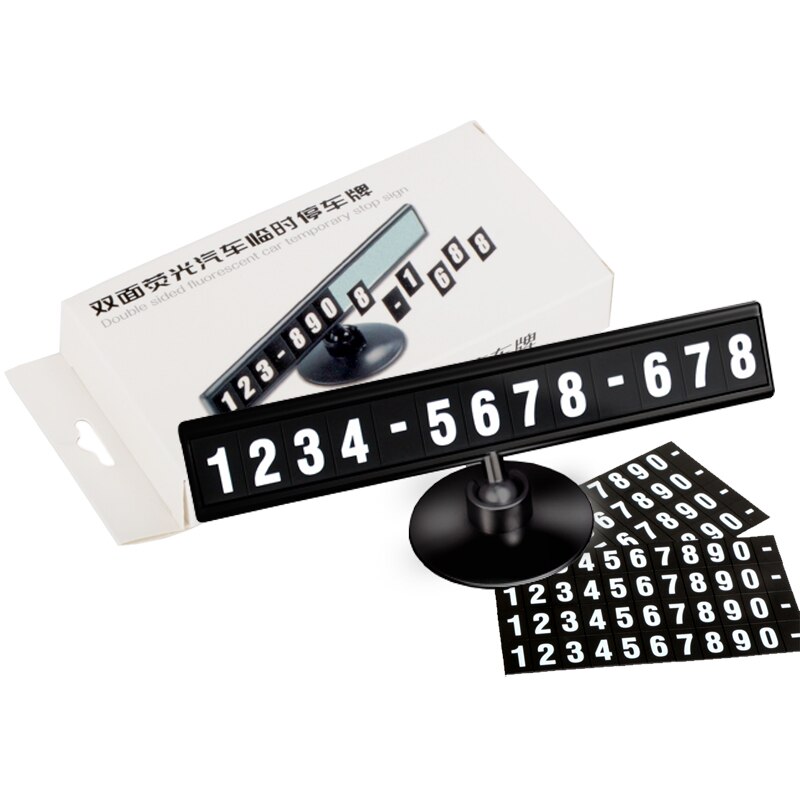 Upscale Car Temporary Parking Car-styling Easy Hidden Mobile Phone Number Card Rocker Switch Car Sticker Replace