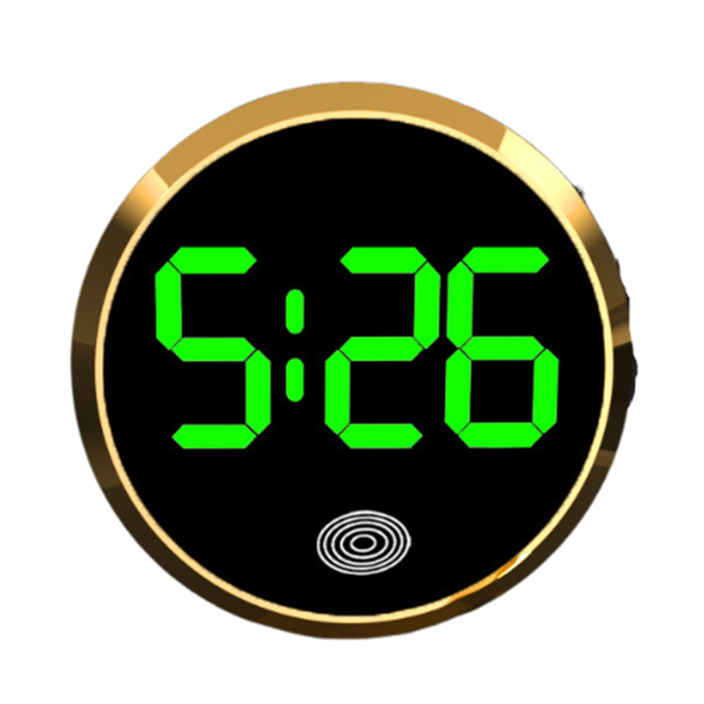Touch-Activated Car Dashboard Clock Mini Novelty LED Electronic Watch LED Time Display Simple Luminous Car Clock Home/Office: Brown