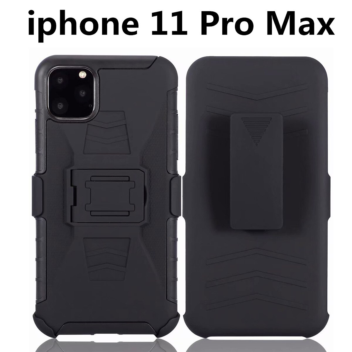 Für iphone 11pro XS Max Luxus Rüstung Stoßfest Holster Silikon Harte Fall Für iphone 8 7 6s Plus 5s handy Shell Abdeckung Taschen: For iphone 11Pro Max