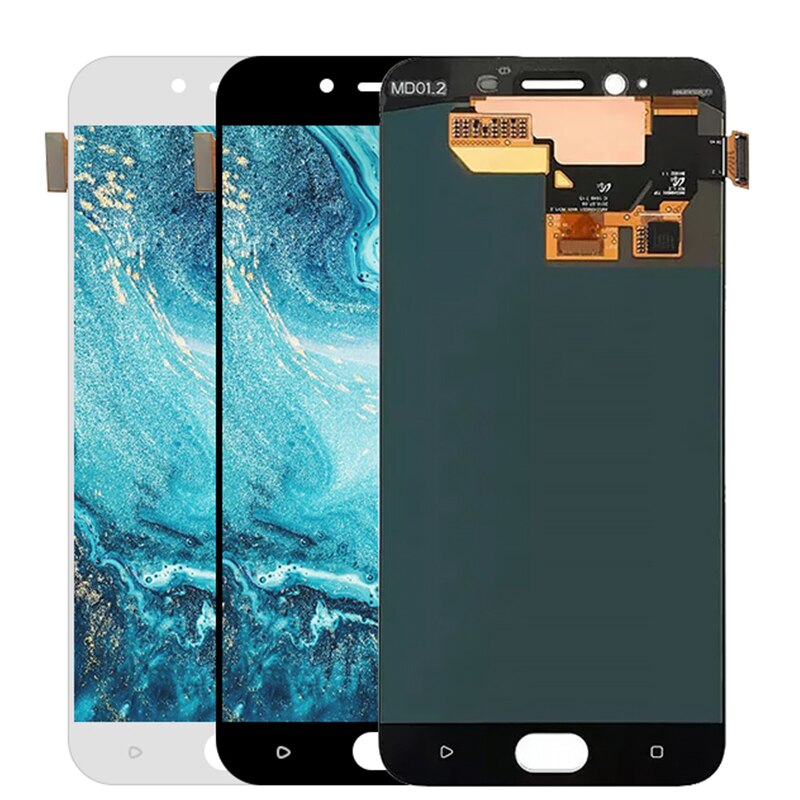 5.5" Super AMOLED LCD For OPPO R9S CPH1607 R9sk LCD Display Touch Sreen Digitizer Replacement Assembly Parts with Frame White