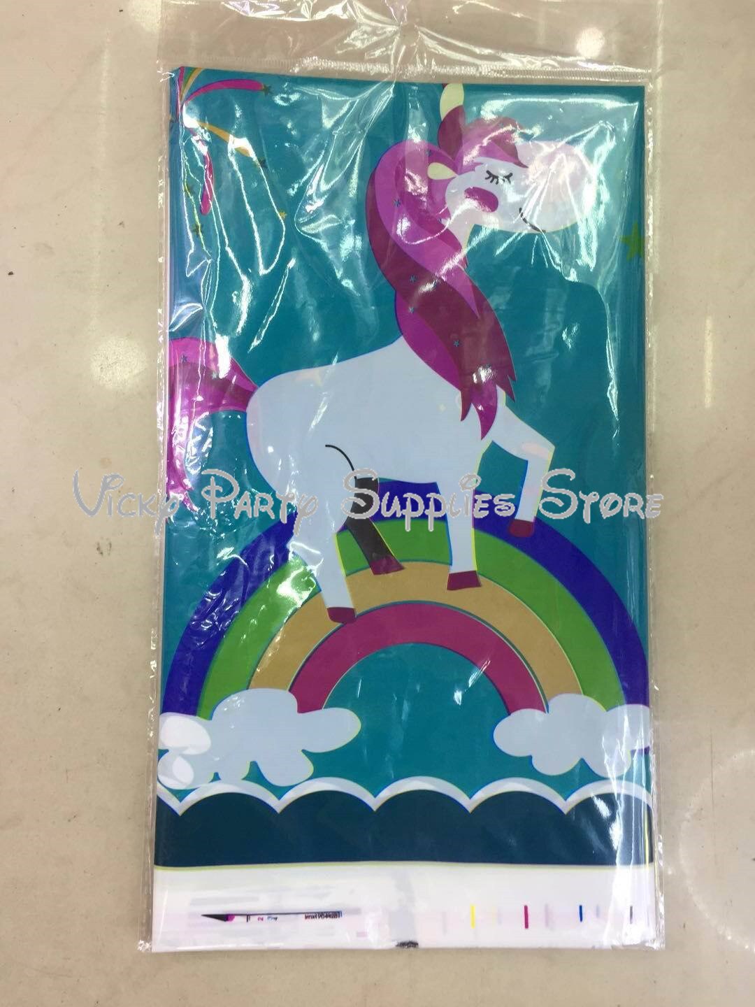 Einhorn Einweg geschirr Set Papp teller und Servietten für Baby party Geburtstag