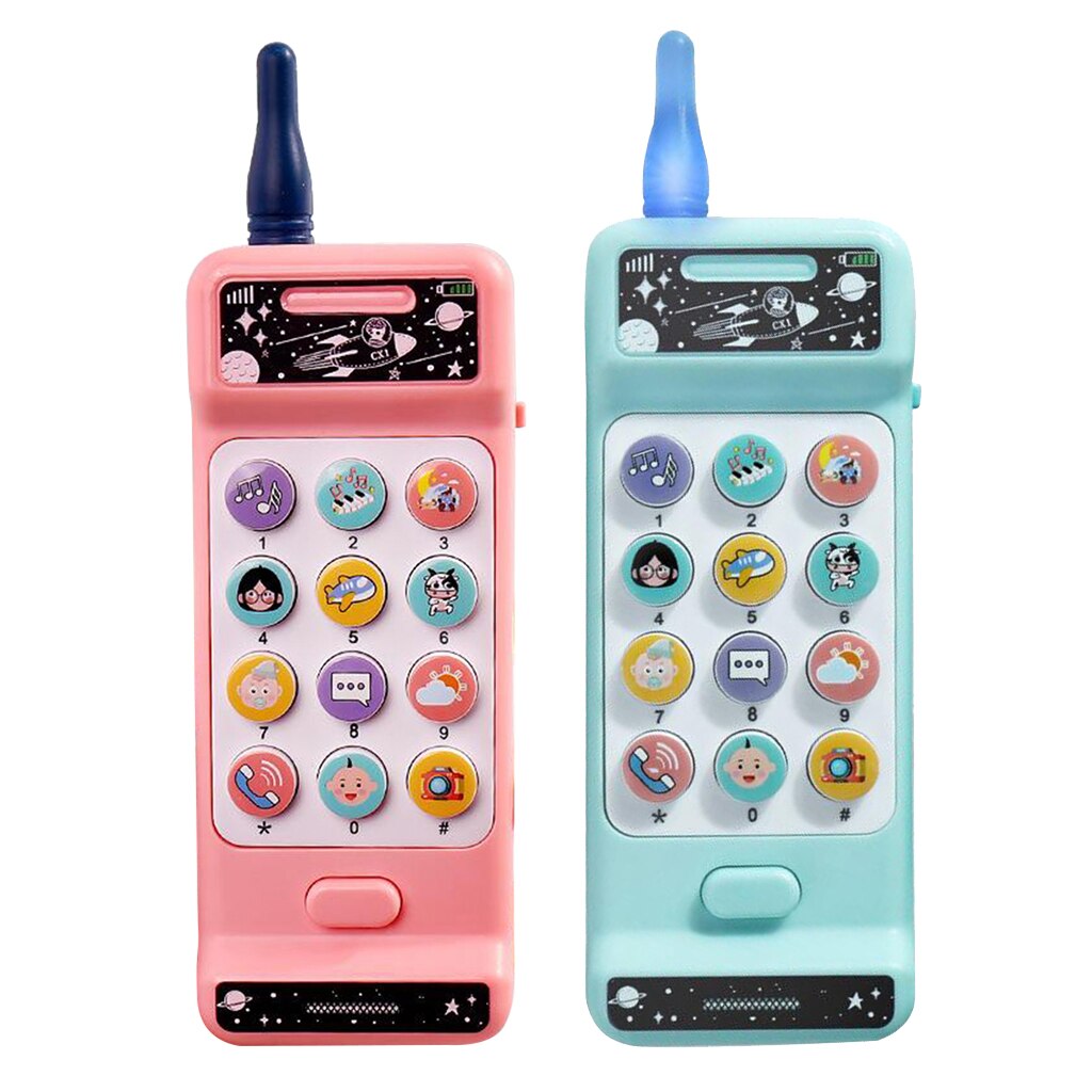 Stijlvolle Retro Muziek Telefoon Baby Bijtring Early Learning Educatief Speelgoed