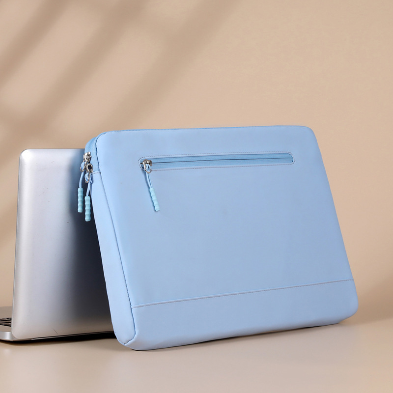 Sacoche pour ordinateur portable pour iPad, Macbook, Huawei, Notebook, PC, manchon, anti-poussière d'eau, 13, 13.3, 14, 14.6, 15, 15.6 pouces, poche latérale, étui pare-chocs: 14 pouces / Beige