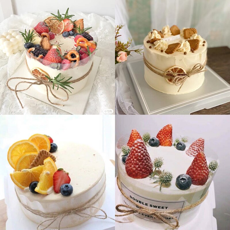 50M hemp rope hemp rope diy handmade rope natural thick hemp rope craft cake decoration label binding rope bag