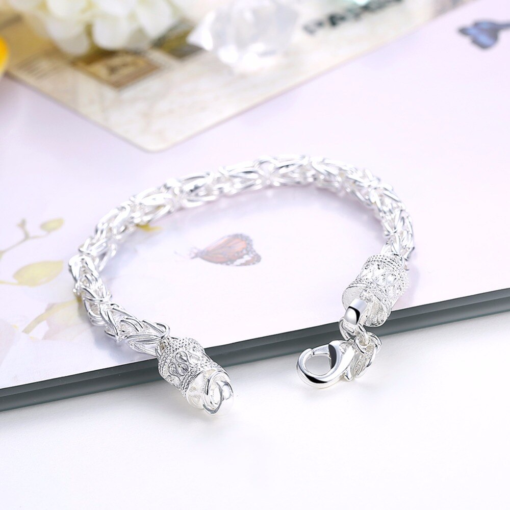 Silberne Chef-armbänder, herrenschmuck aus silber, libellen-kettenhalskette, herrenschmuck
