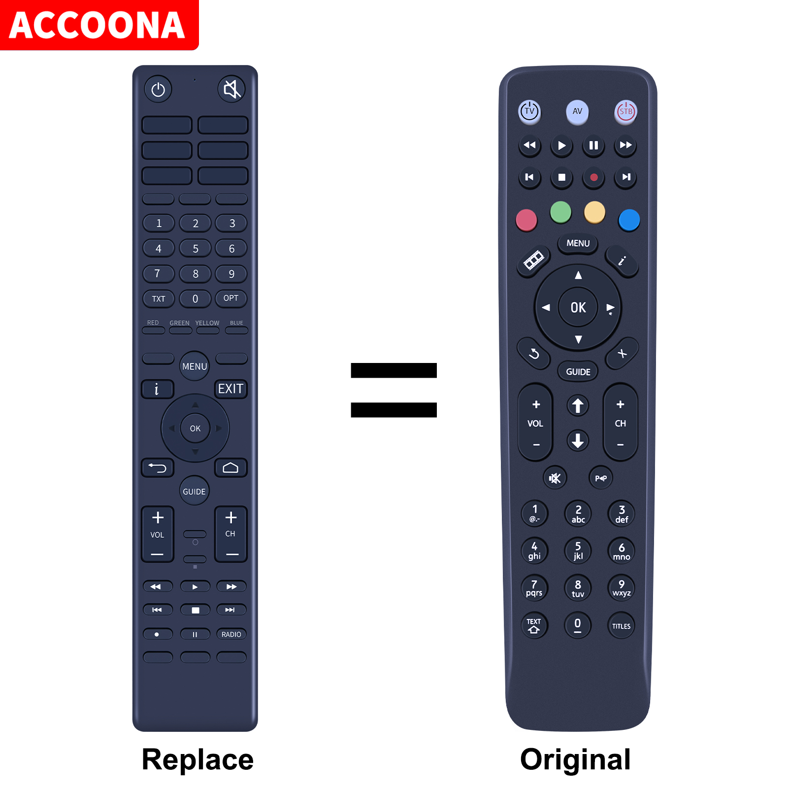 Rc2424604/01b Rc2424602/01 02 04 Afstandsbediening Voor Amino Tv: Black