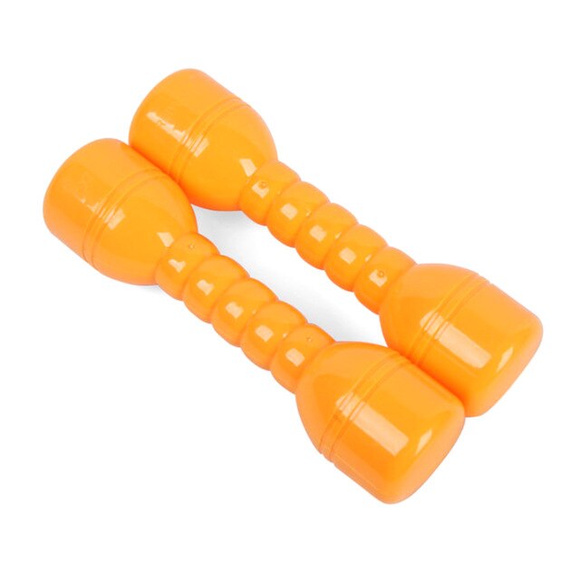 Equipamento de fitness para educação precoce, 2 peças, presente, jardim de infância, exercícios, casa, dança, adereços, crianças, halteres mão, academia: YELLOW
