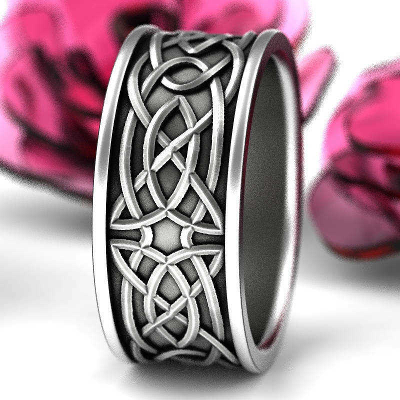 Trendy Ring Vintage Band Wedding Women's Men Knot Jewelry Celtic Engagement