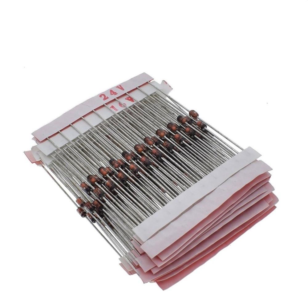 70pcs 1W Zener Diode Assortment Kit – 14 Values 3.3V–30V – Electronics Lab Set