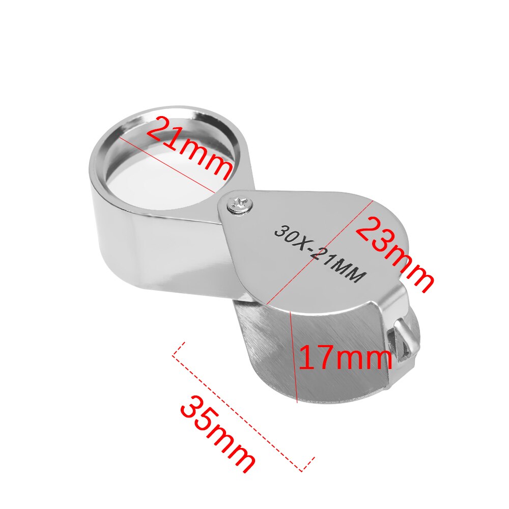 Metal smykker forstørrelsesglas juvelerer øje værktøj smykker folde lupe glas linse forstørrelse triplet glas smykker diamant