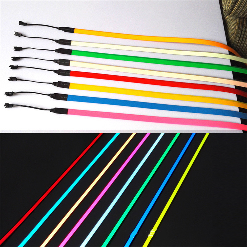 EL strips car LED strip light for DIY AD LOGO flexible neon lights glow rope Party decoration tape lamp USB 12V Backlight Panel