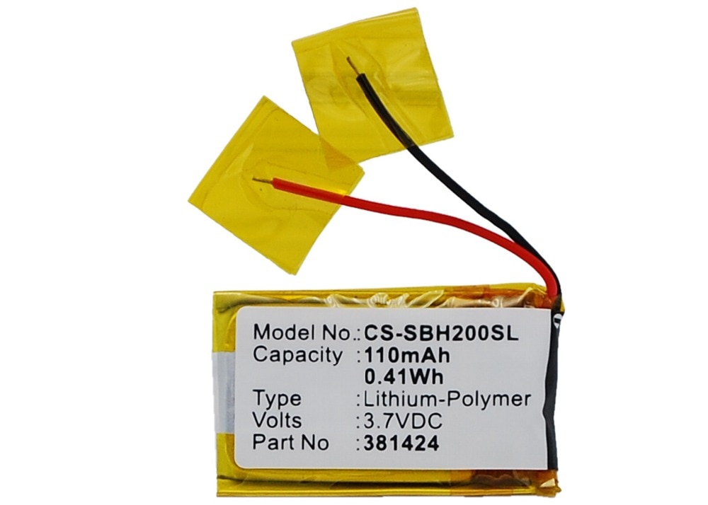 Cameron Sino 110mAh Battery 381424 AHB441623 for Sony SBH-20 MP3 Player