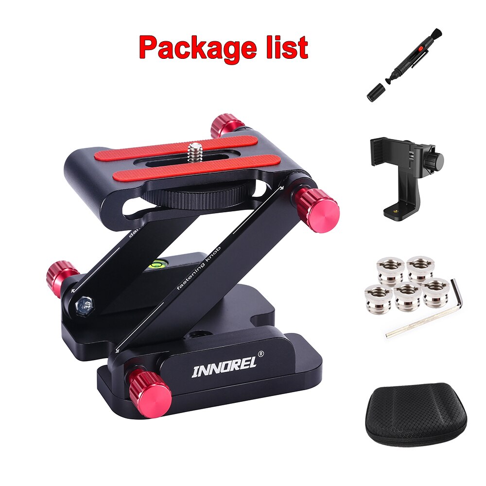 INNOREL ZH7 Portable Z-Type Camera Folding Tripod Pan Tilt Head dslr rail &amp; Desktop Stand Holder