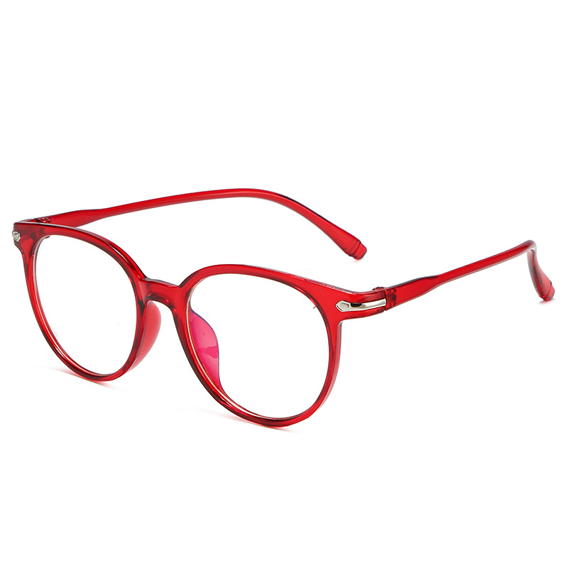 Blue Ray Computer Glasses Women Screen Radiation Eyewear Brand Office Gaming Blue Light Goggle UV Blocking Eye Spectacles: red