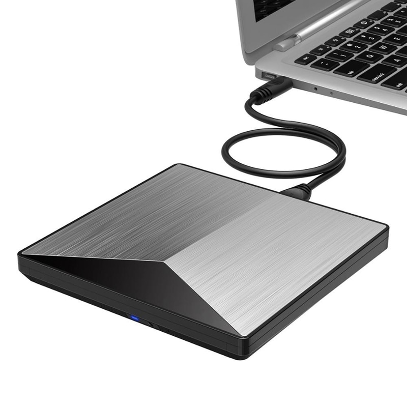 Externe Optische Drive USB 3.0 CD/DVD-ROM Combo Aluminium DVD RW ROM Rewriter Brander voor MacBook Pro Laptop Win 7/8. 1/10 Linux