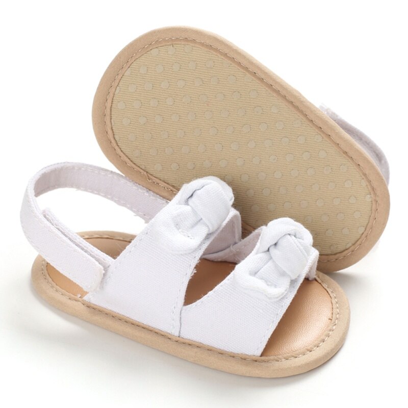 Baby Shoes Summer Girls Sandals Girls Shoes Non-slip Newborn Bownot Striped Girls Sandals Beach Plaid Princess Shoes #11: F / 13-18 months