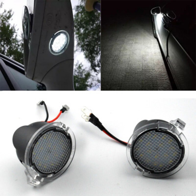 12v 450LM Auto Auto LED Wit Zijspiegel Puddle Light Lamp Voor Ford