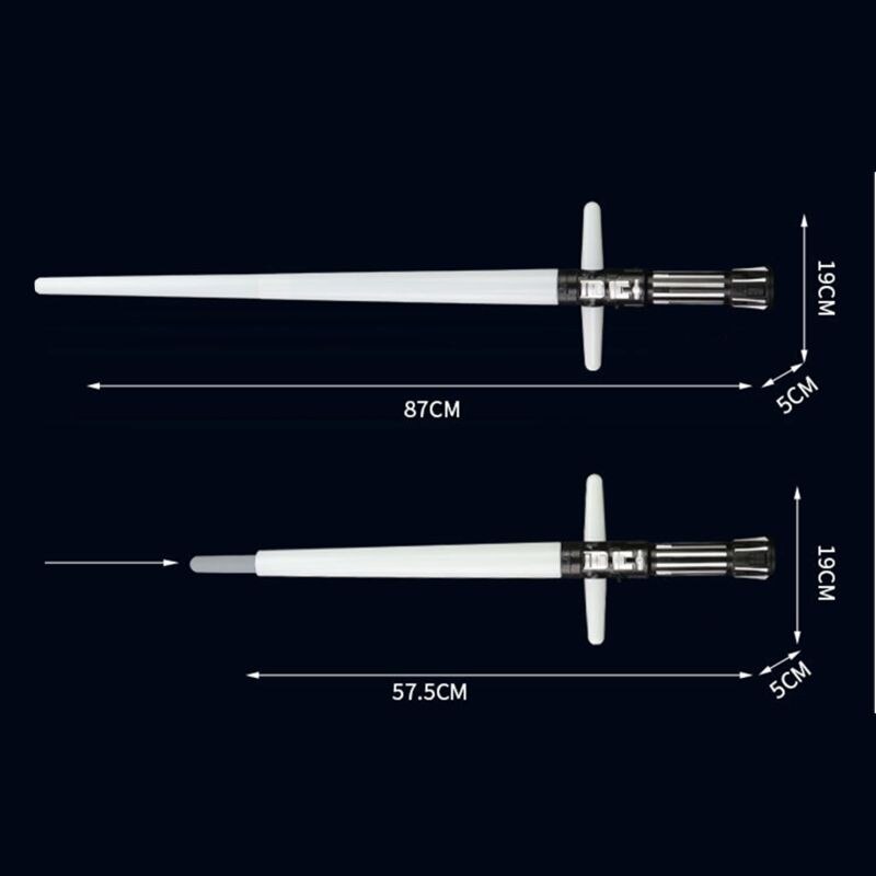 Versenkbare Licht Klang Kreuz Lichtschwert Spielzeug Leucht LaserSword Licht hoch LED 97BD