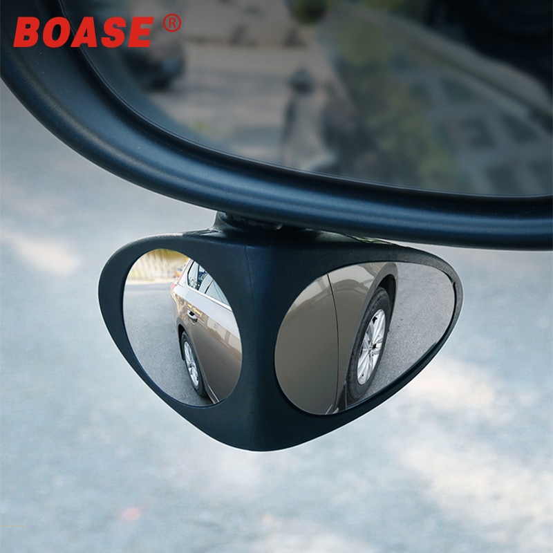2 in 1 bilspids spejl vidvinkelspejl 360 drejelig justerbar konveks bakspejle forhjuls bilspejl