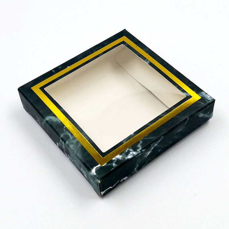paper eyelash packaging box lash boxes packaging custom own logo for 10mm-25mm mink eyelashes square case bulk: 2