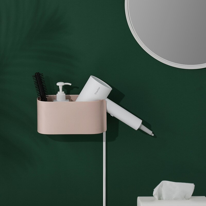 Duży kaliber dmuchawa stojak łazienka wodoodporna multi-krata bez gwoździ ściana ssąca typ półka łazienkowa