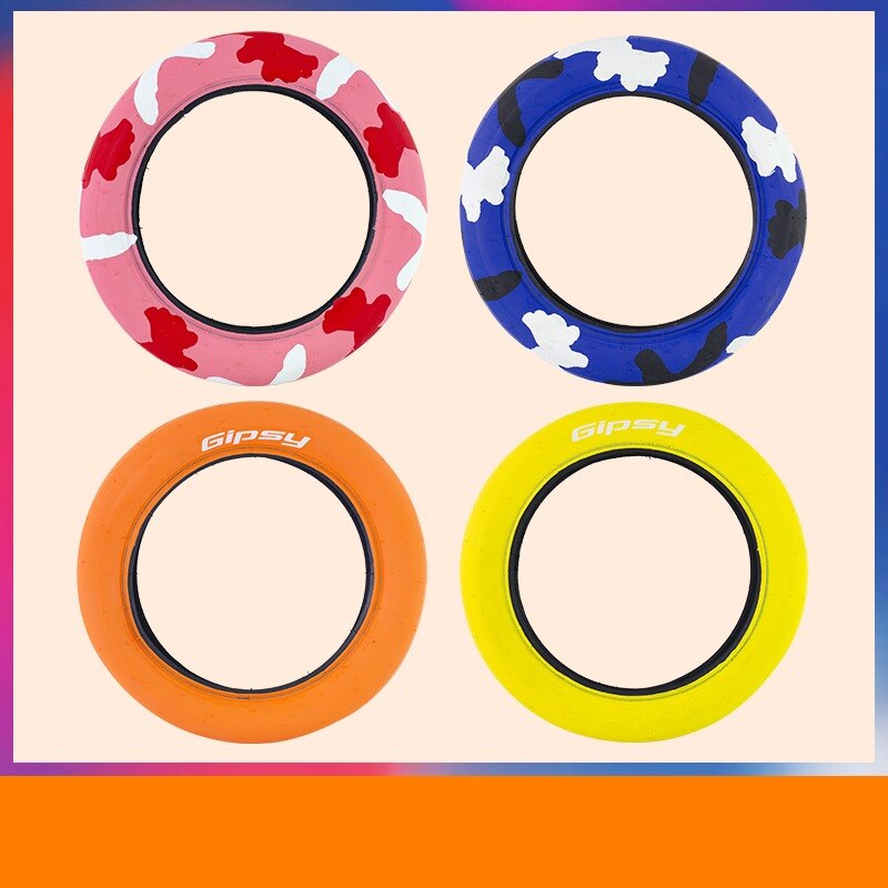 Pneus de vélo 12 pouces pour enfants, pneu lisse, 1.75g, 10 couleurs, 12x240, 60TPI,