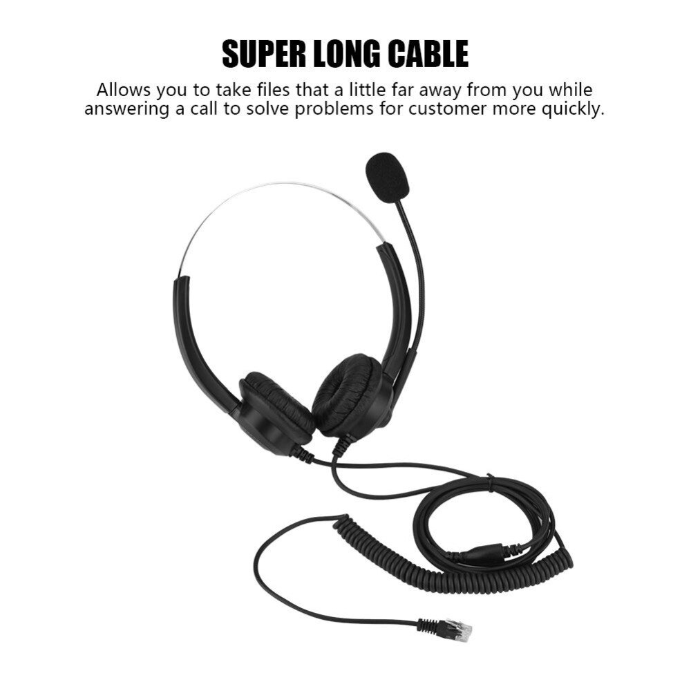 call center headset Noise Cancelling Headphone With Crystal USB 3.5/2.5MM Plug For Customer Service/Game/PC Headphones Brand