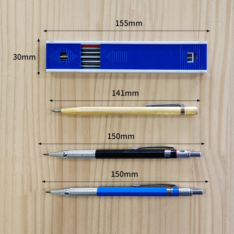 Woodworking Mechanical Pencil Marker Tool Built-in Sharpener 2.0Carpenter Pencil