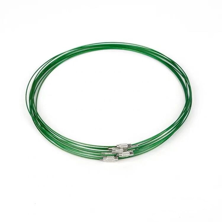 Torquímetro de fio de aço inoxidável, 1mm fino colar de fivela turnfivela torques aprovação 45cm