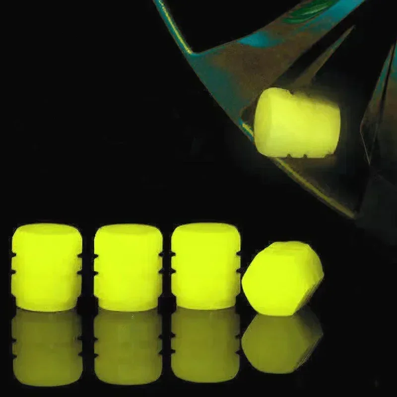 20 piezas Mini tapas luminosas de válvula de neumático, cubierta de válvula brillante colorida para motocicleta y coche, decoración de estilo de cubo de rueda de neumático, accesorios para automóvil