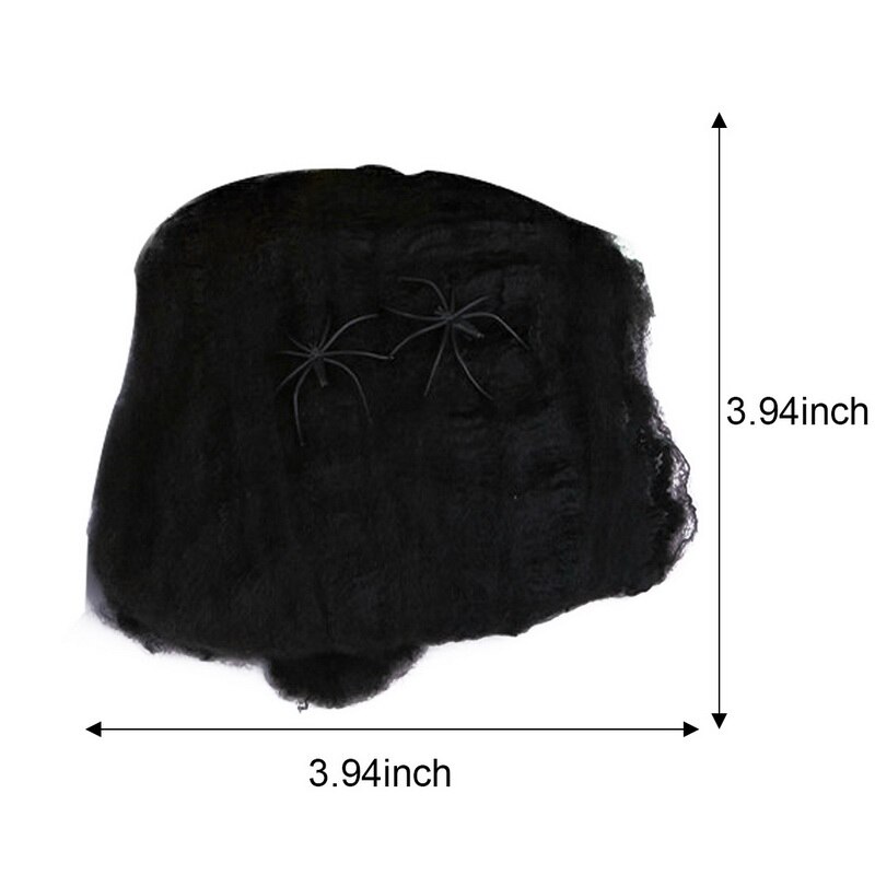 Nyhedstrækbar hjemsøgt spindelvævsrekvisit skræmmende edderkoppespind halloween dekoration halloween festartikler bar hjem hus: D