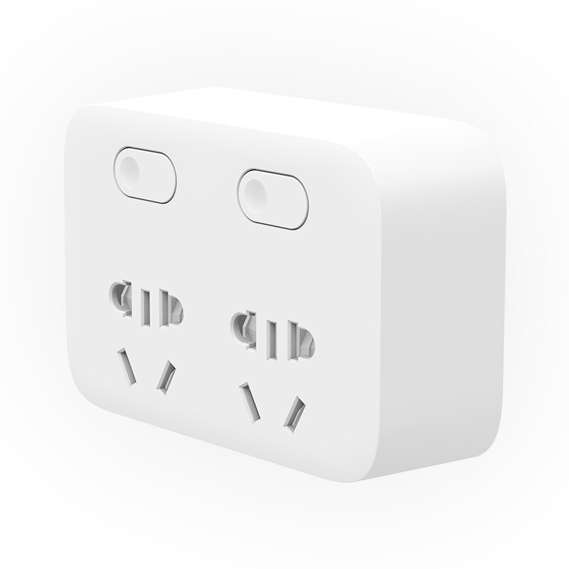 Xiaomi mijia Power Strip 2 Sockets 2 Individual Switches Converter Portable Plug Travel Adapter for Home Office 5V 2A Fast: EU