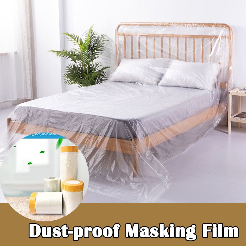 Pellicola per mascheratura pre-nastrata protettiva in plastica autoadesiva da 20M per verniciatura automatica applicazioni automobilistiche decorazioni per la protezione dei mobili