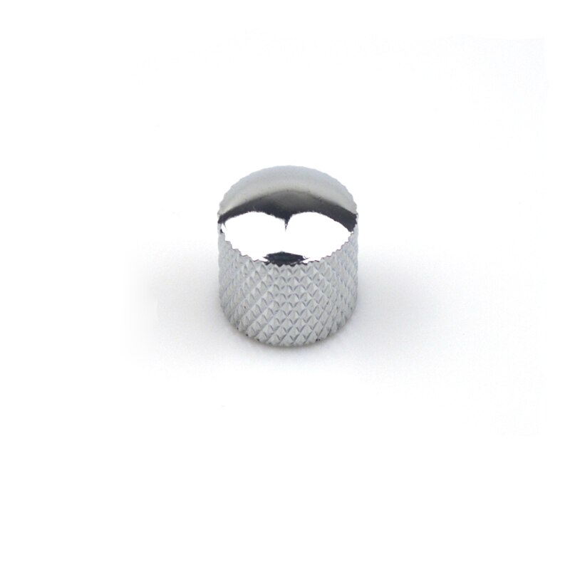 Manopola del volume del tono della chitarra professionale in metallo Potenziometro Cappello Cappello Parti di chitarra di grandi dimensioni Manopola di spinta con foro Accessori Guitarra: Grigio chiaro