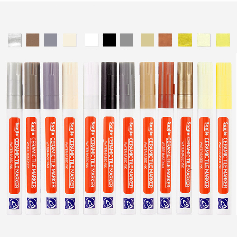 White Waterproof Tile Marker Grout Pen Wall Seam Pen For Tiles Floor Bathroom Decontamination Seam Repair Tools