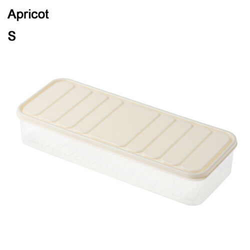 Food Grade Food Storage Boxes Refrigerator Meal Prep Containers for Dumplings Vegetables for Seafood 1pc: apricot / L
