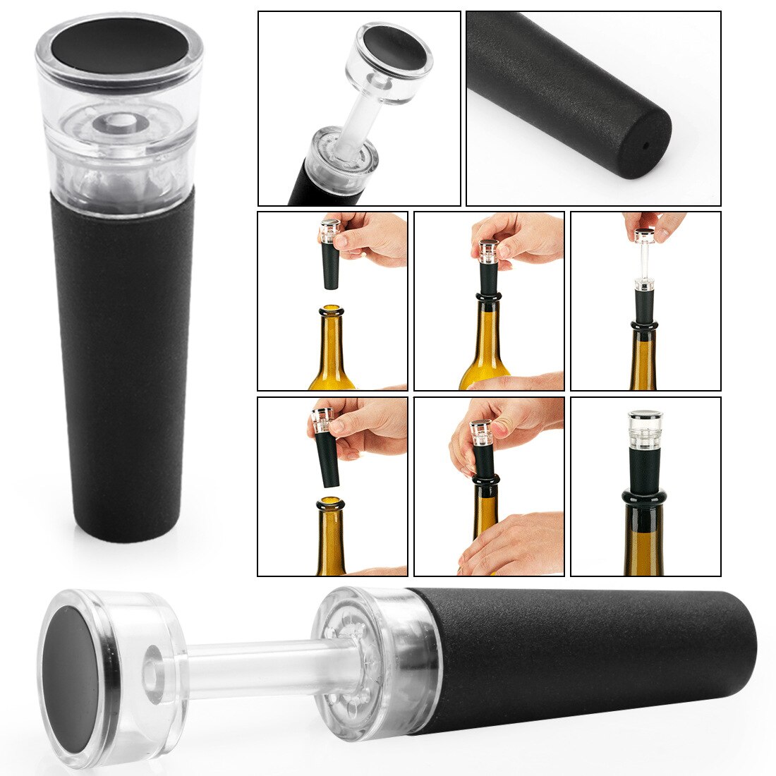 Wine Accessories Set Portable Fast Decanting Aerator Pourer Vacuum Bottle Stopper Foil Cutter Kit Kitchen Tools Bar Accessories